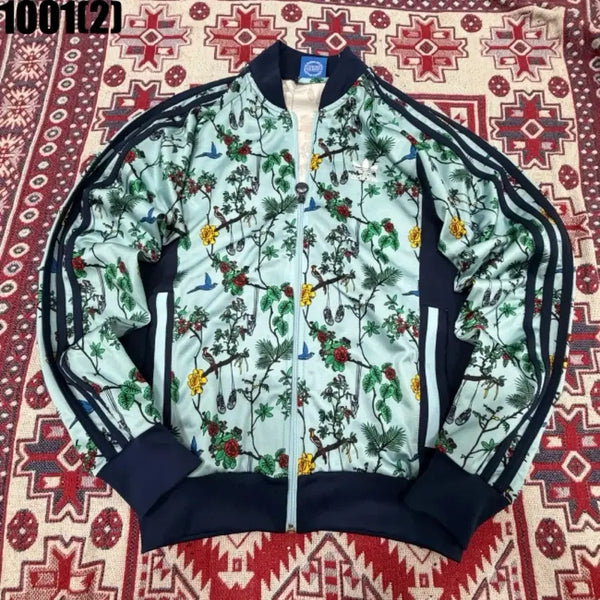 [BUNJANG] Adidas Floral Pattern Track Top / 아디다스 플로럴 패턴 트랙탑