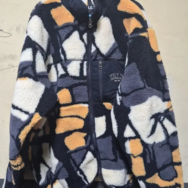 [BUNJANG] YALE Unique Pattern Fleece Jacket XL / a.예일(YALE) 유니크 패턴 플리스 후리스 자켓 XL