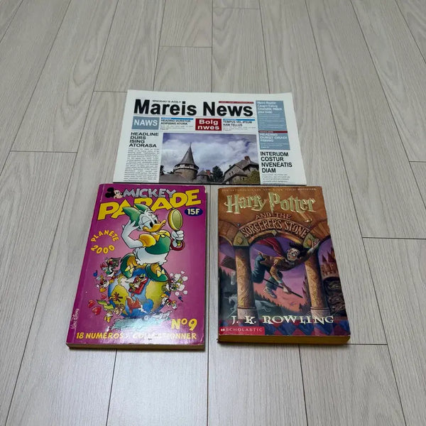 [BUNJANG] Vintage Harry Potter & Mickey Mouse Comic Books Bundle / 해리포터 디즈니 빈티지 만화책 카툰