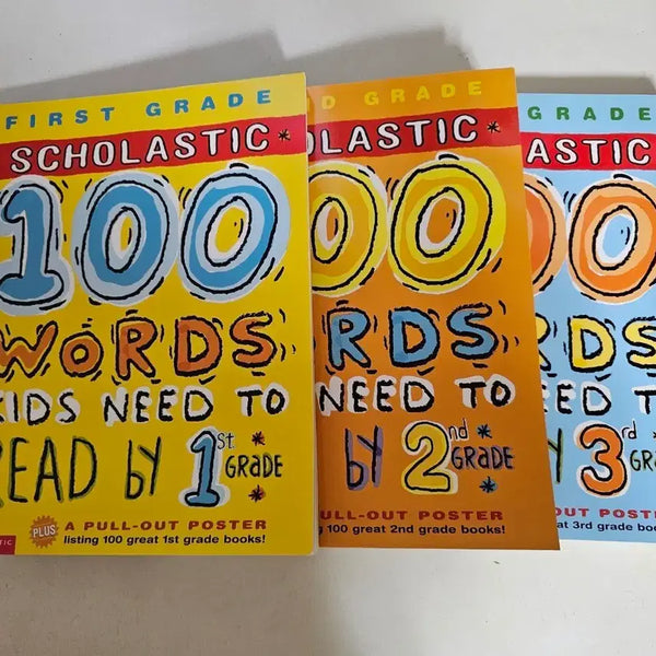 [BUNJANG] Scholastic 100 Words 3-Book Set / 새책 Scholastic 100 Words 3권 묶음 택포