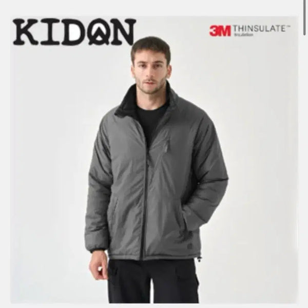 [BUNJANG] Kidon Reversible Jacket Black/Shadow Grey / 키돈 리버서블 자켓 블랙/쉐도우그레이