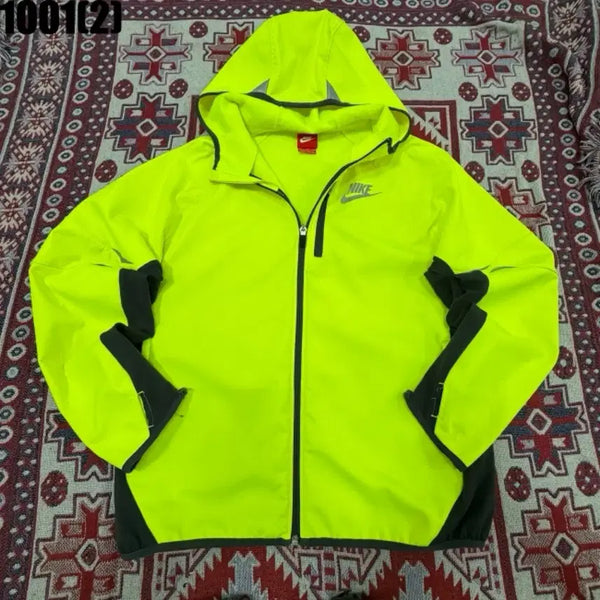 [BUNJANG] Nike Windbreaker Fluorescent Yellow / 나이키 바람막이 형광 옐로우