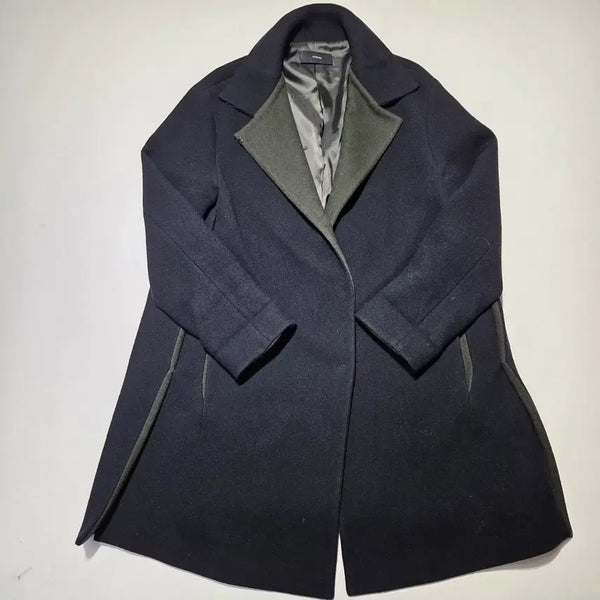 [BUNJANG] SYSTEM Color Block Coat / 시스템 배색 칼라 코트