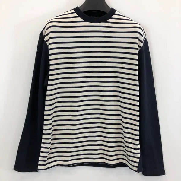 [BUNJANG] EPIGRAM Stripe Knit Navy S / 시리즈 에피그램 스트라이프 니트 S 90-95