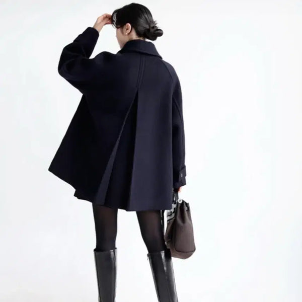 [BUNJANG] Arte Alpaca Half Coat Navy / 새상품) 아르테 알파카 하프 코트 네이비