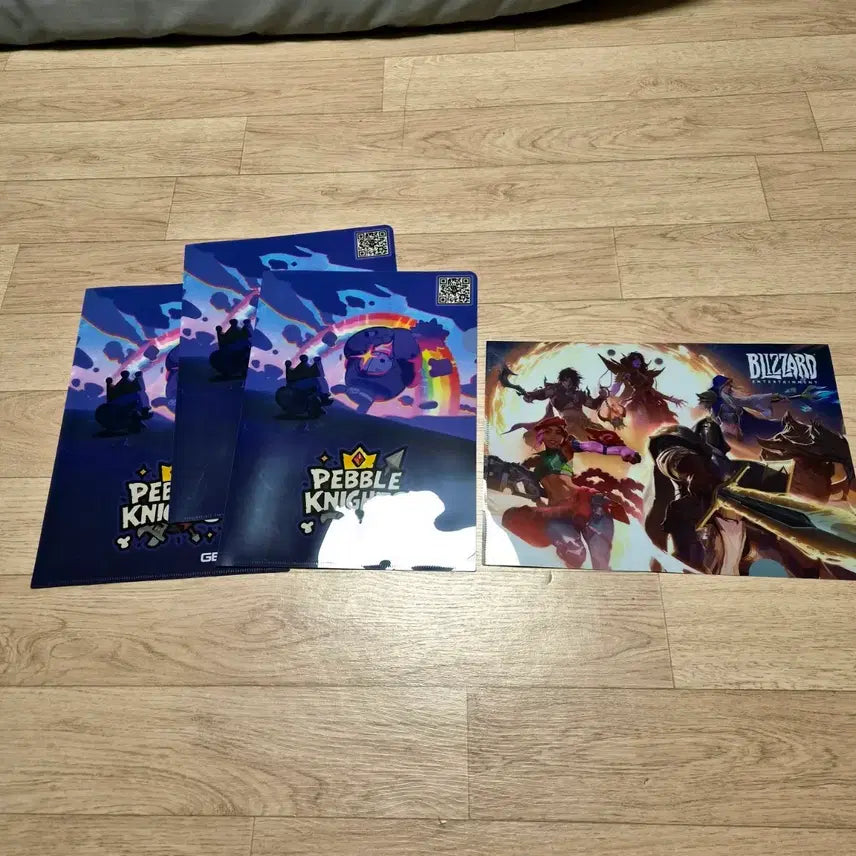 [BUNJANG] Pebble Knights/Blizzard A4 File Set (4 pcs) / A4 파일 4개(페블나이츠/블리자드)