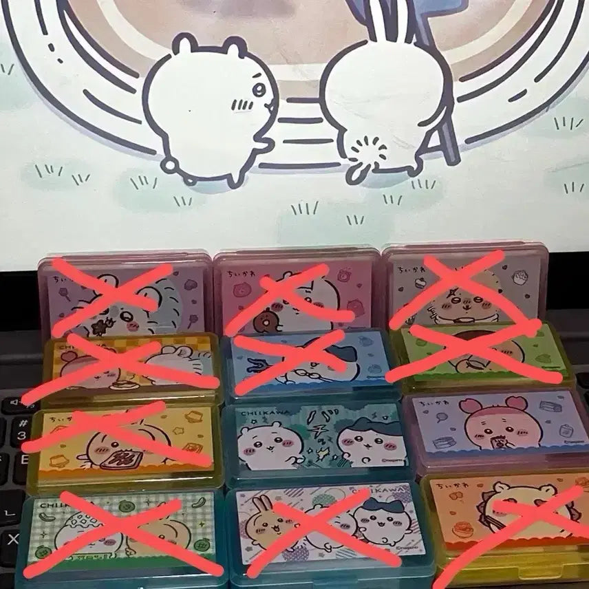 [BUNJANG] Chiikawa Mini Case & Sticker Set / 치이카와 케이스 씰 스티커 (일본직수입) 먼작귀 미니 소품함