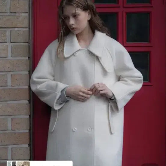 [BUNJANG] DEVE Half Coat Ivory / 드헤베 하프코트 아이보리