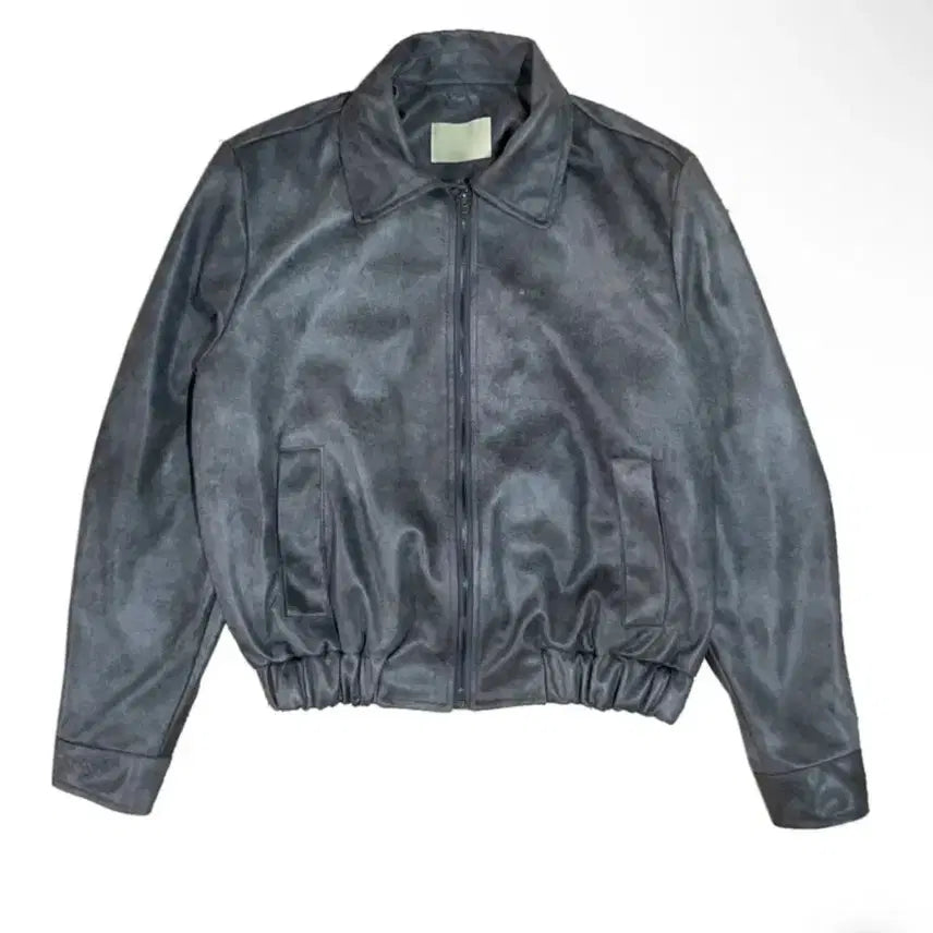 [BUNJANG] Vintage Crack Bomber Jacket / 에이블리 지그재그 빈티지 크랙 블루종 자켓