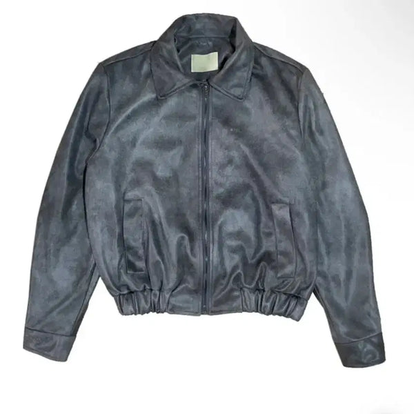 [BUNJANG] Vintage Crack Bomber Jacket / 에이블리 지그재그 빈티지 크랙 블루종 자켓