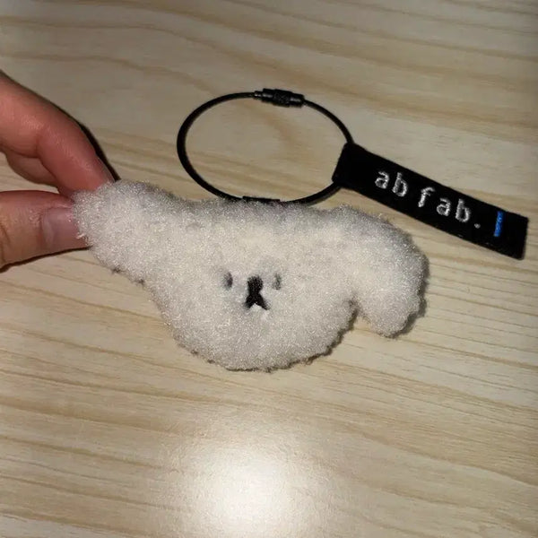 [BUNJANG] Maltese Puppy Keychain / 멈머 키링 말티즈 강아지 인형 키링