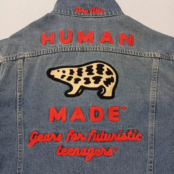[BUNJANG] Human Made Polar Bear Denim Jacket Type 2 / HUMANMADE 휴먼메이드 북극곰 데님 청자켓 타입2