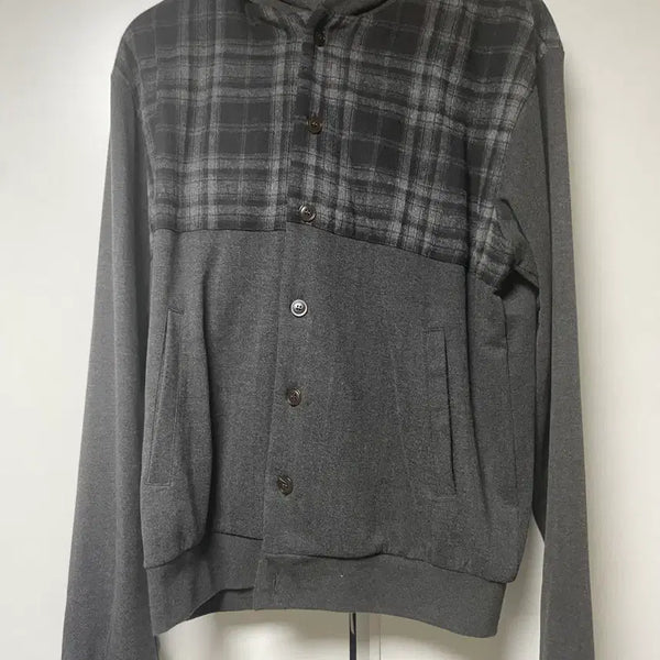 [BUNJANG] Saros Check Jacket Charcoal / [2] 사로스 체크 자켓 차콜