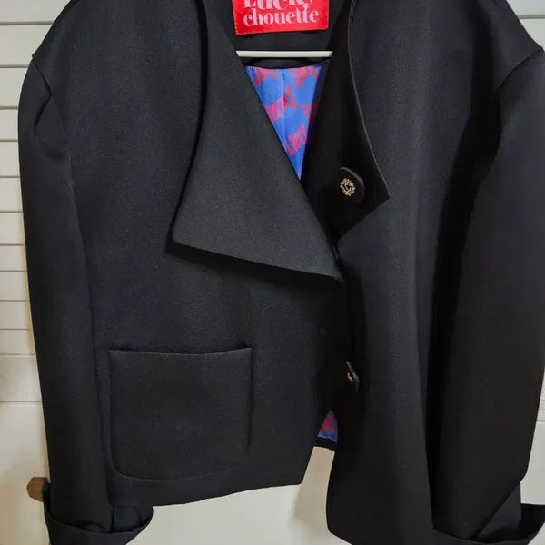 [BUNJANG] Lucky Chouette Unique Blazer Black / 럭키슈에뜨 유니크 블레이저 36