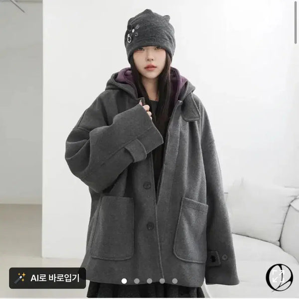 [BUNJANG] Binary One Wool Coat / 바이너리원 울 코트
