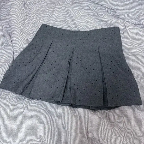 [BUNJANG] Zara Cubic Dot Mini Skirt / [새상품] 자라 큐빅 도트 그레이 회색 스커트 치마 미니스커트 자라키즈