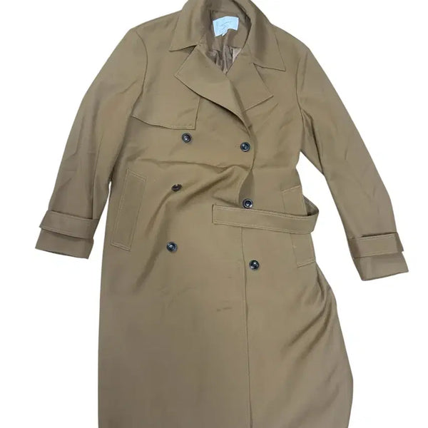 [BUNJANG] River Classi Beige Double-Button Coat (Size 105) / 리버클래시 코트 105
