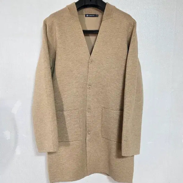 [BUNJANG] Hang Ten Beige Long Cardigan / 행텐 베이지 롱 가디건