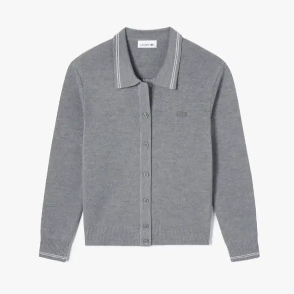 [BUNJANG] Lacoste Women's Cardigan Gray / 라코스테 가디건
