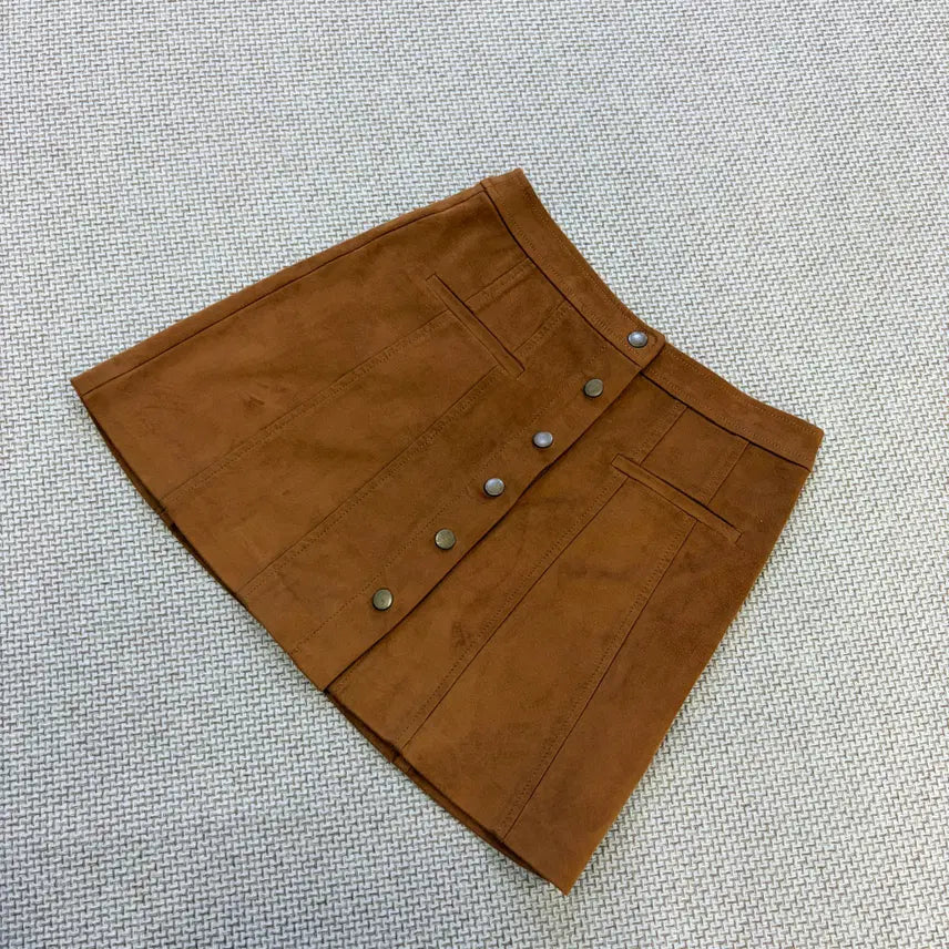 [BUNJANG] Zara Suede Mini Skirt / S 자라 스웨이드 미니스커트 1007D1