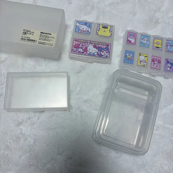 [BUNJANG] Sanrio Sticker Transparent Container Bundle Set / 포카포장 통(통,약통)
