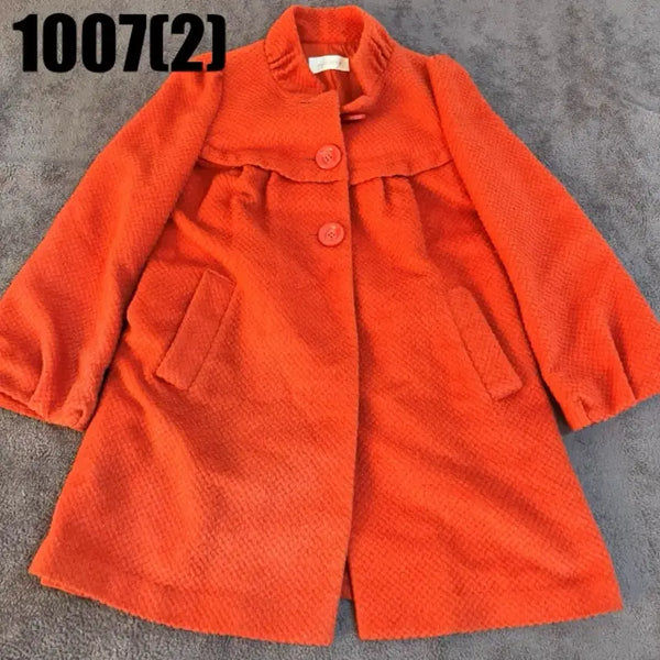 [BUNJANG] Sweet 스프 Orange Glitter Coat Vintage / 스윗스프 오렌지 글리터 코트 빈티지