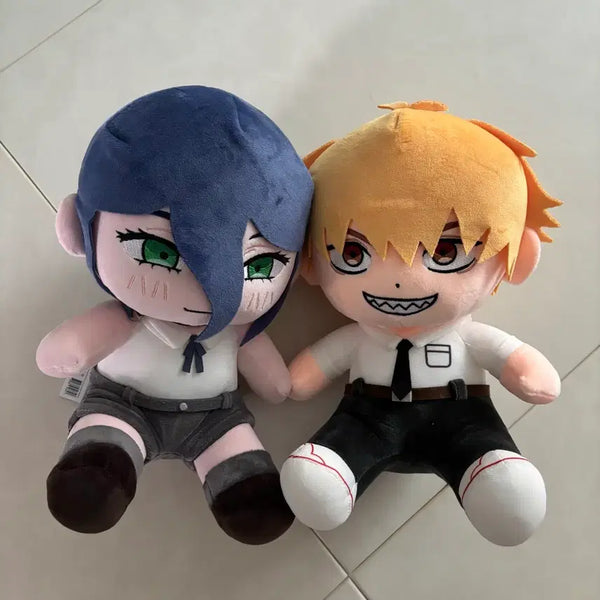 [BUNJANG] Chainsaw Man Denji & Reze Set Plush Dolls / 체인소맨 덴지 레제 인형 세트 (새상품)