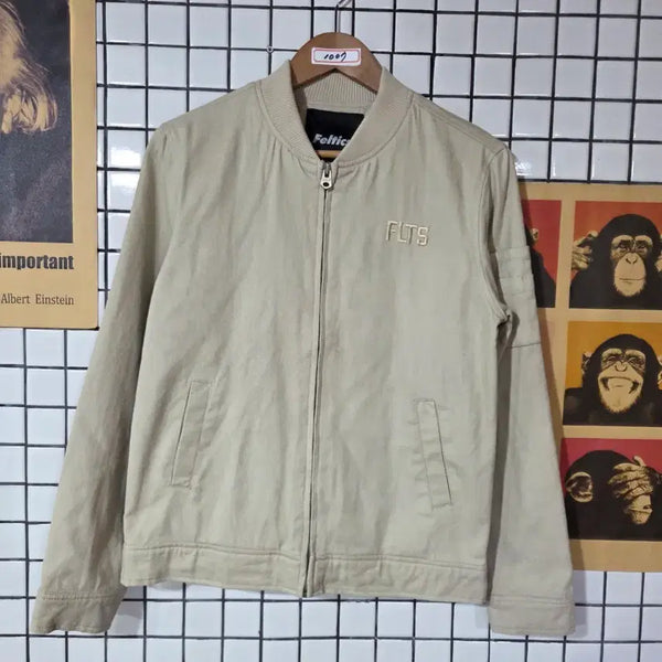 [BUNJANG] Feltics FLTS Bomber Jacket Beige / 펠틱스 FLTS 봄버 자켓 베이지1007