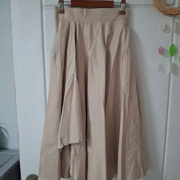 [BUNJANG] Beige Long Skirt / 베이지색 롱 스커트  27~28