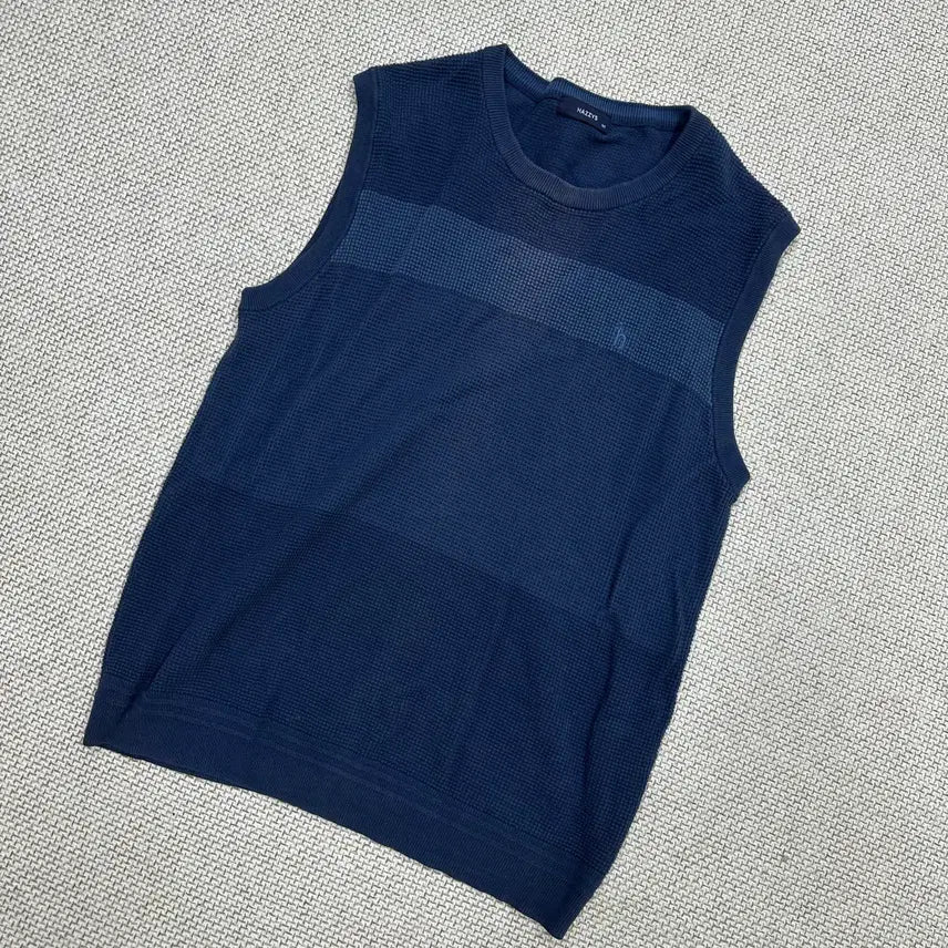 [BUNJANG] Hazzys Colorblock Knit Vest / 105 헤지스 배색 니트 조끼 1007E1