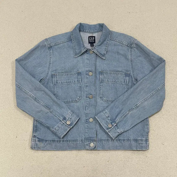 [BUNJANG] S GAP Light Wash Denim Shirt Jacket 1007 / S GAP 연청 데님 셔츠 자켓 1007