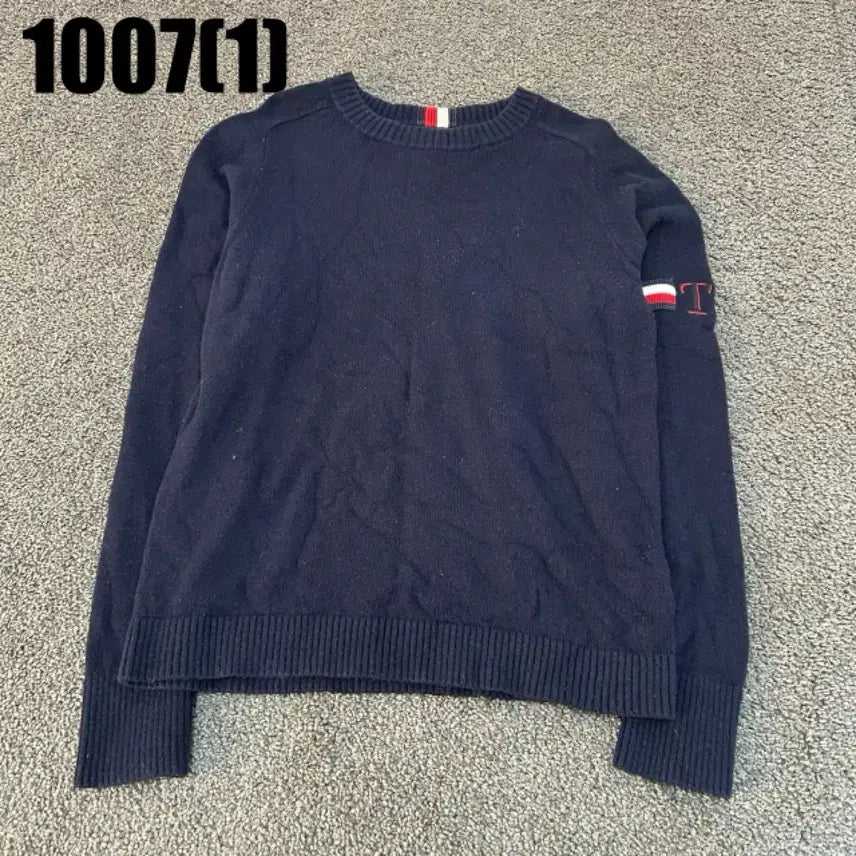 [BUNJANG] Tommy Hilfiger Navy Knit Sweater / 타미힐피거 니트 네이비