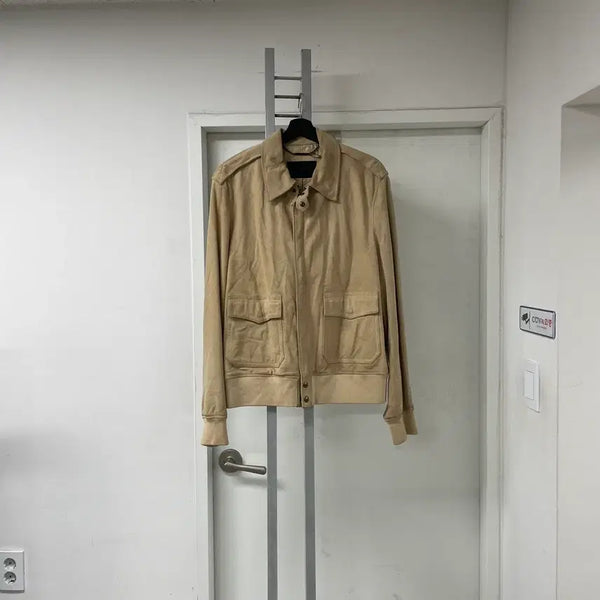 [BUNJANG] Ralph Lauren Suede Jacket Beige L / 랄프로렌 스웨이드 재킷 베이지 L