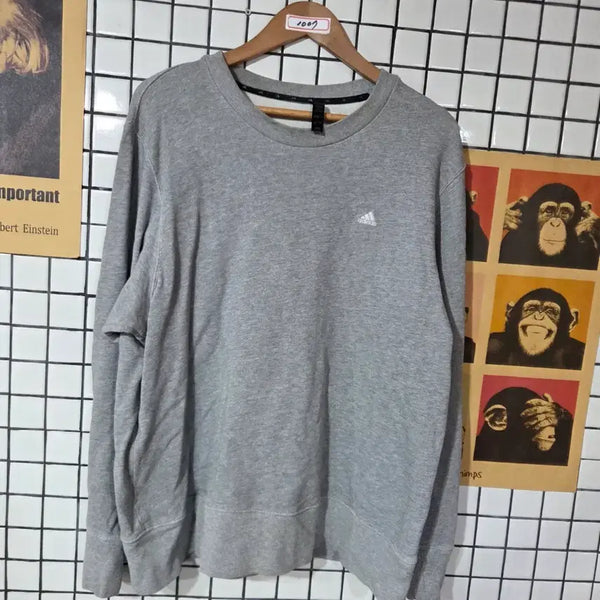 [BUNJANG] Adidas Crewneck Sweatshirt Grey / 아디다스 맨투맨 그레이1007