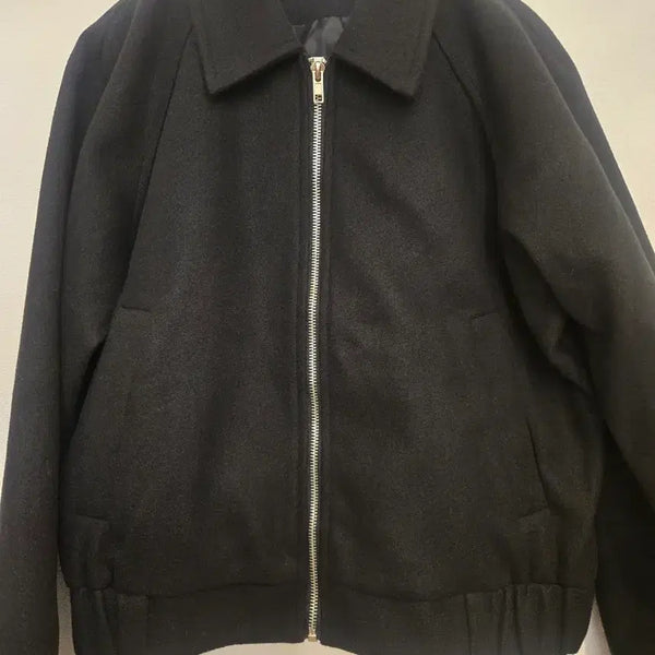 [BUNJANG] Wonderment Chic Black Zip-Up Jacket / 쉬크한 원더먼트 블랙 집업 재킷