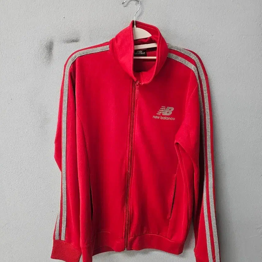 [BUNJANG] New Balance Track Top Jersey Red / 뉴발란스 트랙탑 져지 레드