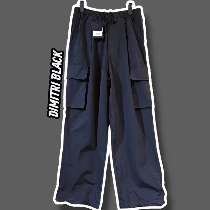 [BUNJANG] Dimitri Black Waterproof Wide Cargo Pants - Black (L) / L/ 디미트리블랙 워터프루프 와이드 카고 팬츠 블랙 새상품 /1007