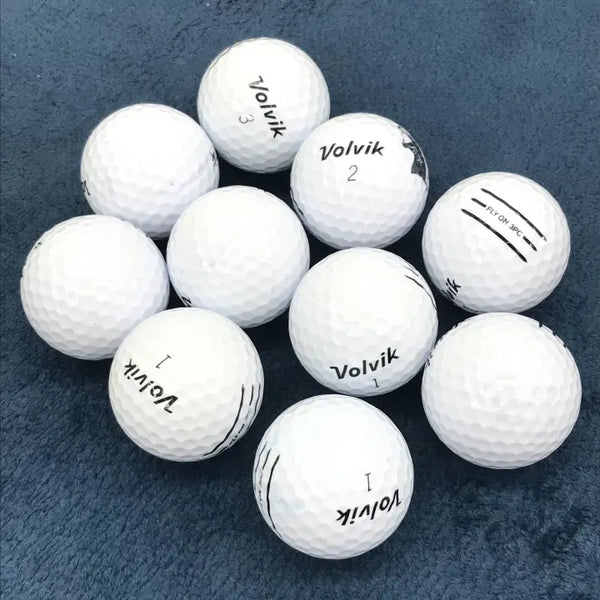 [BUNJANG] Volvik Flyon Grade A 3-Piece White Golf Balls (10 Count) / 볼빅 로스트볼 A등급 플라이온 3피스 화이트 골프공 10개