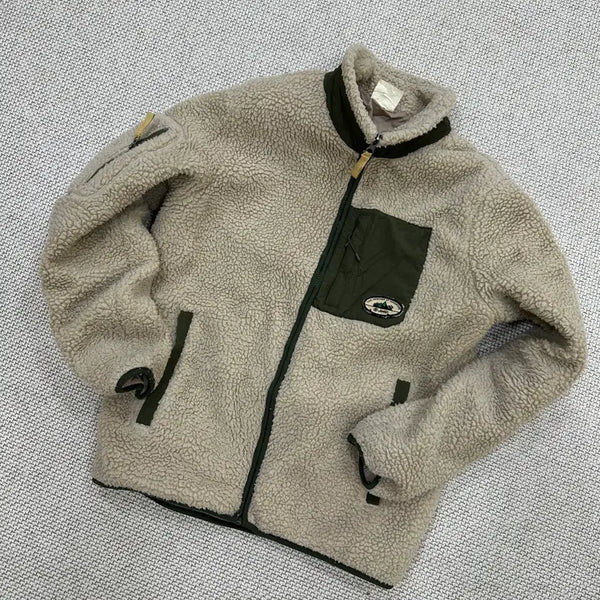[BUNJANG] Jeep Pocket Logo Fleece Jacket 1007E1 / M(95) 지프 포켓 로고 양털 플리스 자켓 1007E1