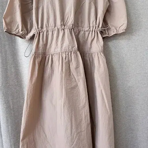 [BUNJANG] Beige Wrap Midi Dress - Size M / 랩 원피스 m