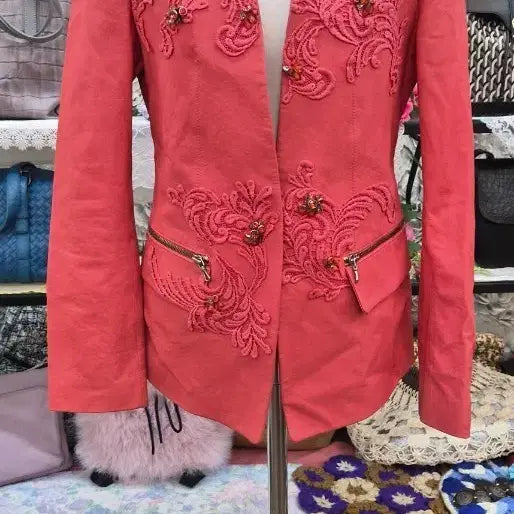 [BUNJANG] OBZEE Genuine Leather Jacket / 오브제 강진영 양가죽 자켓(55~66)