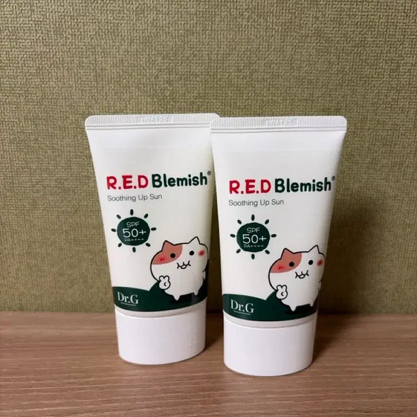 [BUNJANG] Dr.G Red Blemish Soothing Up Sun Set (2 items) / 닥터지 레드 블레미쉬 수딩 업 선 2개 세트