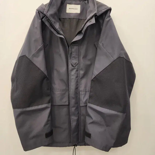 [BUNJANG] Inspector Hooded Zip-Up Jacket - Grey / 인스펙터 후드 집업 그레이