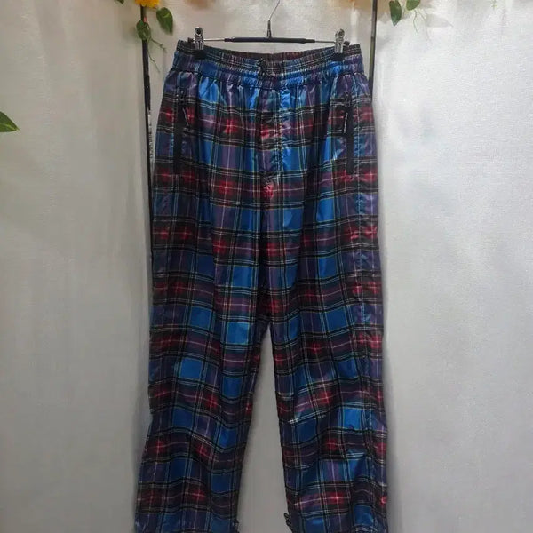 [BUNJANG] thisisneverthat Checked Banding Windbreaker Pants / 디스이즈네비뎃체크바막바지