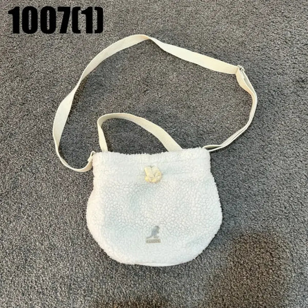 [BUNJANG] Kangol Boa Shoulder Bag White / 캉골 보아 숄더백 화이트