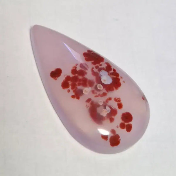 [BUNJANG] Rare Cinnabar in Agate Raw Gemstone - Chalcedony Agate / 희귀! 핏방울이 똑똑 떨어진듯한 아름다운 시나바 인 아게이트 원석 광물 마노 칼세도니 보석