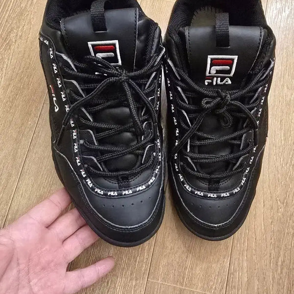 [BUNJANG] Fila Black Sneakers Size 275 / 휠라중고 운동화275