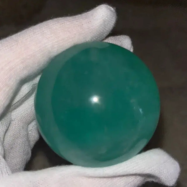 [BUNJANG] Natural Mint Fluorite Sphere Stone Object / 천연원석 민트 플루오라이트 스피어 수정 구 돌 스톤 오브제 소품