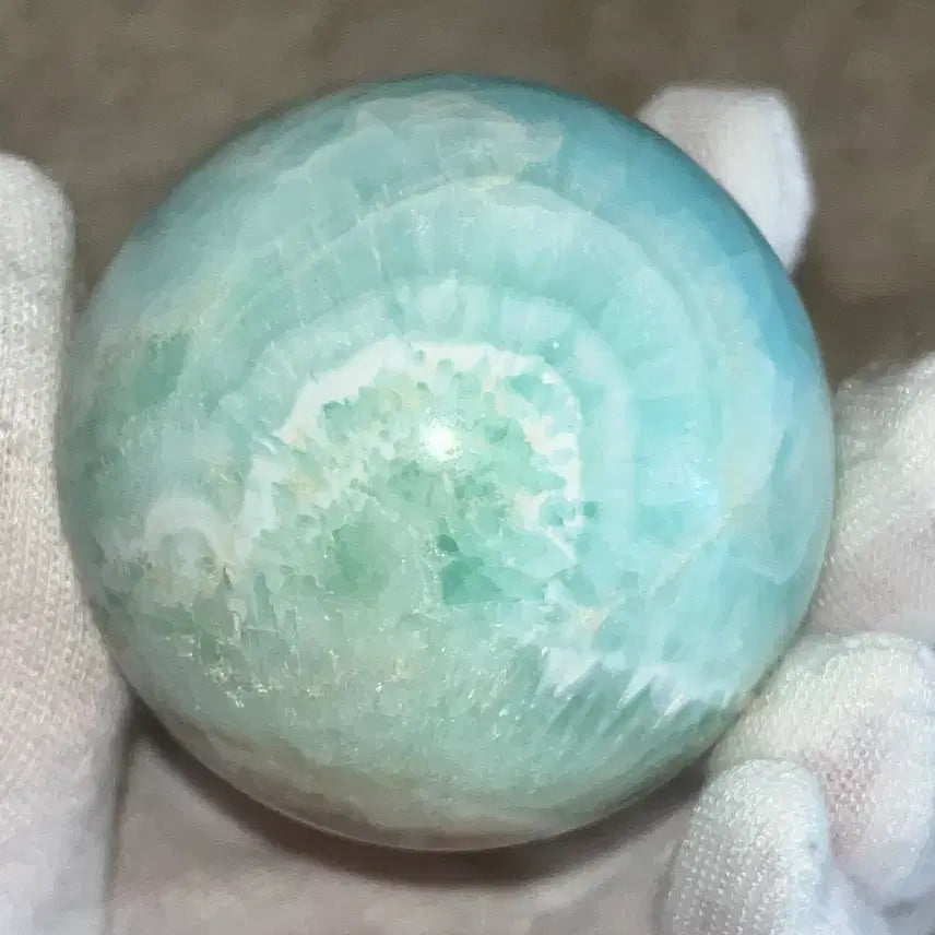 [BUNJANG] Natural Hemimorphite Sphere Stone Decor / 천연원석 헤미몰파이트 스피어 수정 구 돌 스톤 오브제 소품