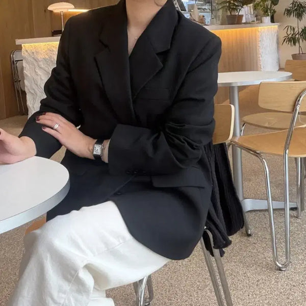 [BUNJANG] Women's Classic Black Jacket (New) / 여성자켓(새제품)